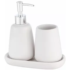 Set pentru baie Bisk 08231 Set baie din Ceramica MILO, alb