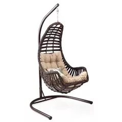 Садовая мебель Hydro S Кресло-качалка Hola Datca, коричневое