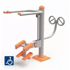 Уличный тренажер PlayPark верхняя тяга + жим E-09