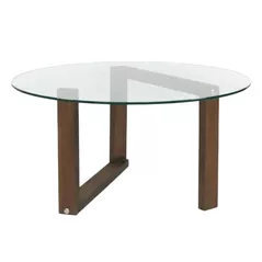 Журнальный столик Trendy Yuvarlak Cam Orta Sehpa S300 80x41x80cm