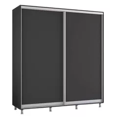 Шкаф Mobildor-Lux Раздвижные двери Aron-P из ДСП (200x60x230H см) Антрацит