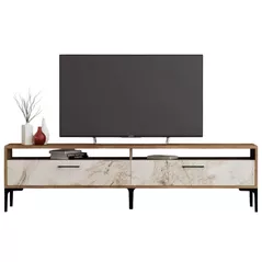 Comodă TV Trendy Istanbul 2, Marmura alba de nuc