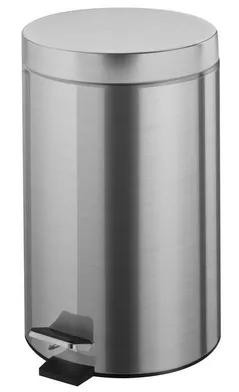 Урна для мусора Bisk 00431 cu pedala 12L inox, crom mat, BISK