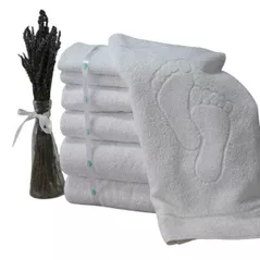 Textile de casă Sweet Home Prosop de picioare alb 50x70cm, 600 g/m2