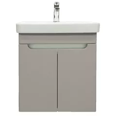 Шкаф под умывальник Bayro подвесной Damat под умыв. Luxor 550 light grey