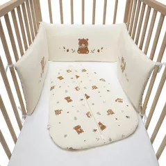 Бортик для кроватки Premaman PCIEZ2-ECR-UNQ Protectie laterala pentru patut Regele Padurii