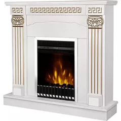 Камин электрический ArtFlame Calisto & Gala silver, 1020x1100x300mm, Alb