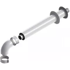 Дымоход Protherm Set trecere orizontala cu flansa p/t centrale cu tiraj fortat DN 60/100 60/100-S5D-750