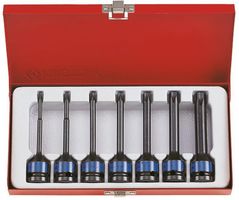 Set de tubulare, bite, duze King Tony 4467PP набор насадок ударных длинных TORX Т25-Т60 1/2", 7 пр.