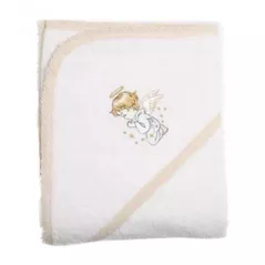 Accesoriu pentru baie PernaMea Prosop botez 90x90cm Ingeras