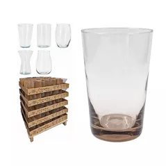 Ваза H&S 52518 Vaza din sticla in sortiment, H20cm