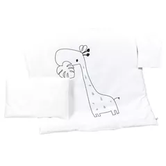 Lenjerie de pat pentru copii PernaMea Set lenjerie 3 piese Satin Girafa (PM.100468/13)