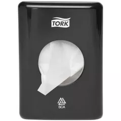 Держатель бумаги Tork 566008 Dispenser Pungi Igienice B5, 36*100*140, Negru