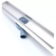 Душевой трап MPN 49258 Rigola dus 500mm 360°, H55-115mm, grila reversibila inox, Rubano