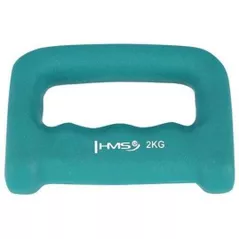 Ganteră HMS CK20 Abisal Kastet Turquoise Neoprene Dipping Dumbbell 2kg