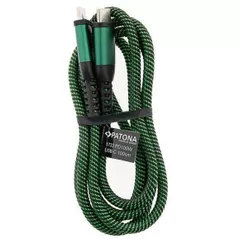 Кабель для моб. устройства Patona 1733, PD 100W USB-C to USB-C Cable E-Marker