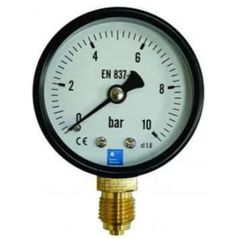 Accesoriu sisteme de încălzire Hydro S Manometru 0-10bar, 1/4" M, cu ieşire in jos (Radial) (0850011)