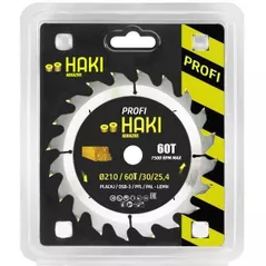 Disc de tăiere Haki 4606 Lamă de ferăstrău PROFI Ø210 60T 30/25.4