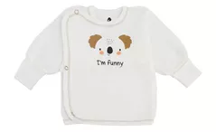 Детская одежда Minikin 242810162 Happy Baby Распашонка молочный 1-3мес (62см)