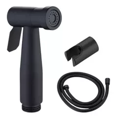 Смеситель для биде Hydro S Aquafix 24, set duș igienic și furtun 1.2m, inox, negru (0103242)