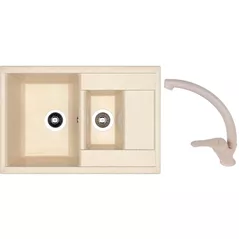 Мойка кухонная со смесителем Dr.Gans Astra 760K + SanDonna F 1069 bej