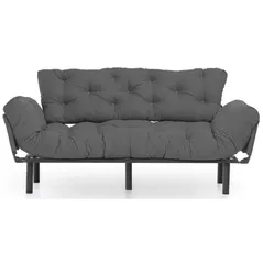 Canapea Trendy Nitta Triple Gri, extensibila (3 locuri)
