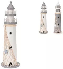 Decor Promstore 47336 Suvenir de birou Far din lemn 37x11cm