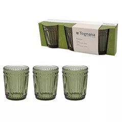 Посуда для напитков Tognana 53020 Set pahare pentru vin Dorico 3buc, 310ml, verde