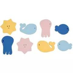 Jucărie de baie Badabulle B017019 Puzzle pentru baie cu animalute acvatice