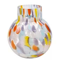 Ваза Andrea Fontebasso 57018 Vaza din sticla Rainbow H14cm, portocaliu/galben