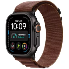 Смарт часы Apple Watch Ultra 4 GPS Cellular 49mm Black Titanium Case with Burgundy Alpine Loop L MJC24