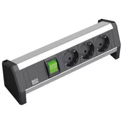 Удлинитель электрический BACHMANN 339.1001 Modul desk 3xSchuko 1xSwitch negru