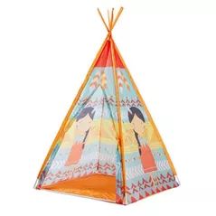 Complex de joacă pentru copii New World 1715 Cort de joaca pt copii 100x100x165 Albastru /Orange, 190011