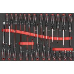 Șurubelniță Force 2262 Набор отверток крестовых, шлицевых, торкс 26 пр.