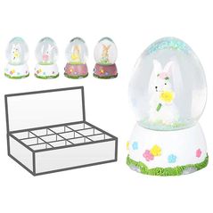 Decor Promstore 54846 Suvenir Ou cu figurina 7cm, in asortiment