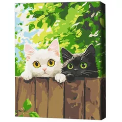 Tablou pe numere BrushMe KBS0192FC 30x40 сm (fără cutie) Cercetașii pufoși
