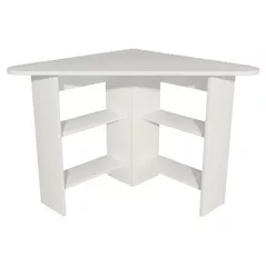 Masă de birou Trendy Corner, Alb, 80x74x80cm