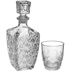 Посуда для напитков Bormioli Rocco 24929 Набор штоф и 6 рюмок для виски Dedalo