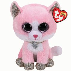 Jucărie de pluș TY TY36366 FIONA pink cat 15 cm
