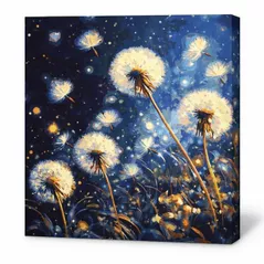 Картина по номерам Ideyka KHO3314 40x40cm Eco, Papadii zburatoare pe cerul de seara