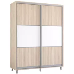 Dulap Mobildor-Lux Aron-S 1.0m-1.8m uși glisante din PAL orizontal (170x60x220H cm) Sonoma