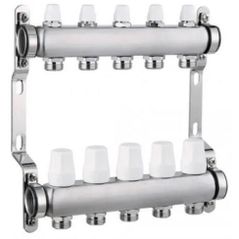 Аксессуар для систем отопления Hydro S Colector complet din Inox, 6 căi 1"x3/4" (0711663)