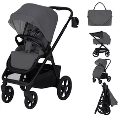 Детская коляска Lionelo Carucior 2in1 Carmine Grey Stone