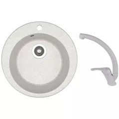 Мойка кухонная со смесителем Dr.Gans GALA + SanDonna F 1069 gri