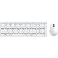 Tastatură + Mouse Rapoo 14522 9700M Wireless Multimode Set, White, QWERTZ RU