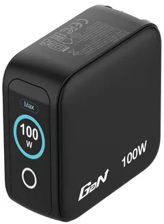 Зарядное устройство сетевое Verbatim VER_30239 Mini GaN Charger with Display 100W