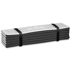 Saltea camping Nils NC17103 Camp XPE 195cm cu strat de aluminiu, neagră