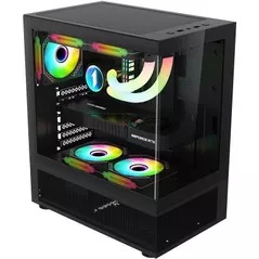 Carcasă PC 1stplayer Mi7-A BLACK, ATX w/o PSU (Mi7-A-BK-2FBR-1FB)