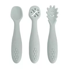 Посуда для кормления Dreambaby G5075 Scomash Twist Seafoam, набор из трёх силиконовых ложек