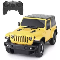 Jucărie cu telecomandă Rastar 79500 1:24 JEEP Wrangler JL, galbena, 50622